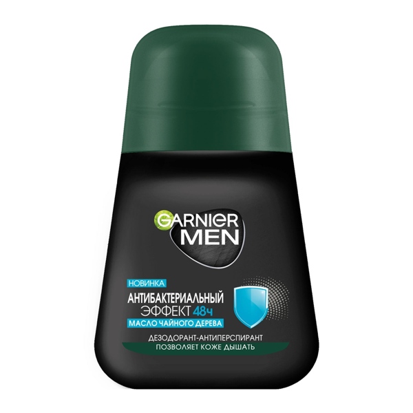 GARNIER Men mineral Дез. антиперс. Эффект чистоты Антибактериальный ролик. 50мл