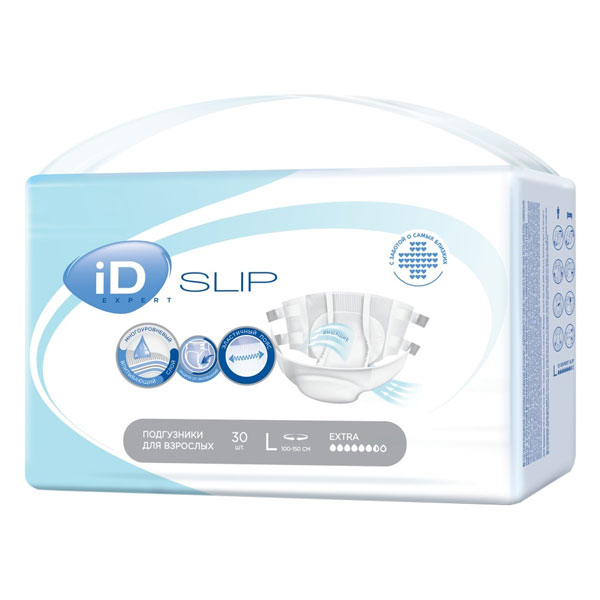 Подгузники для взрослых ID Slip Ultra L (100-160см) №30