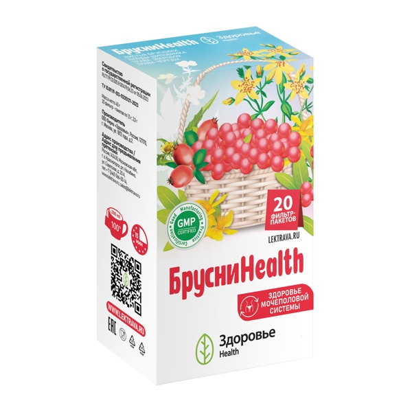 Фиточай БрусниHealth ф/п 1,5 г №20