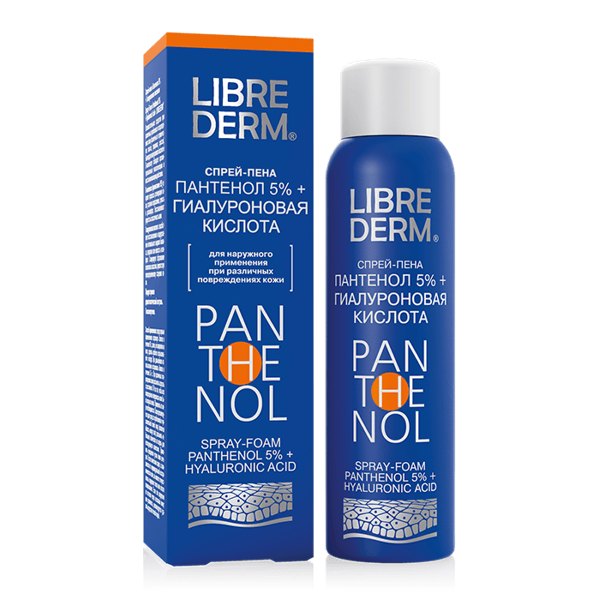 LIBREDERM Panthenol Спрей 5% с гиалуроновой кислотой 130г