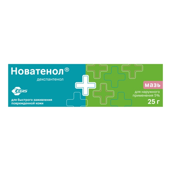 Новатенол мазь д/наруж. прим. 5% 25г