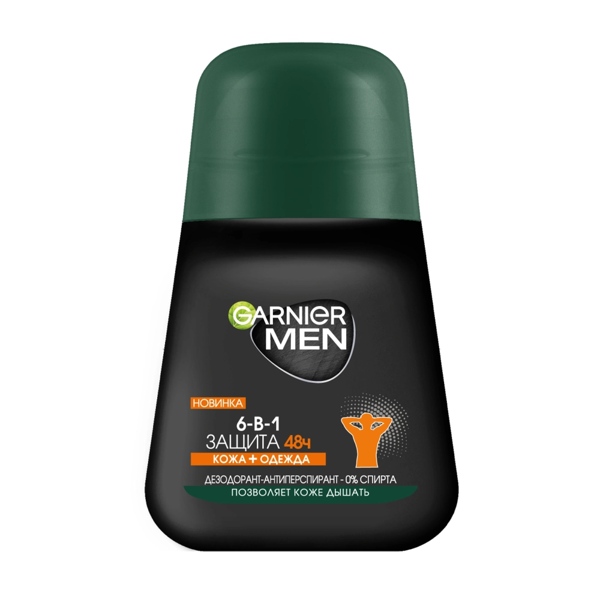 GARNIER Men Дез. антиперс. Защита 6 ролик. 50мл