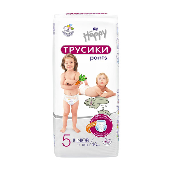 Подгузники трусики Bella baby Happy Junior (11-18кг) №40