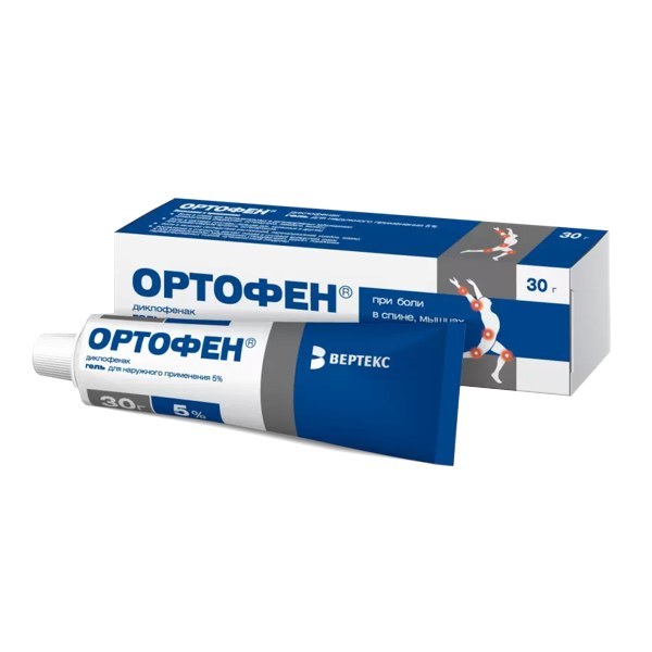 Ортофен гель 5% 30г