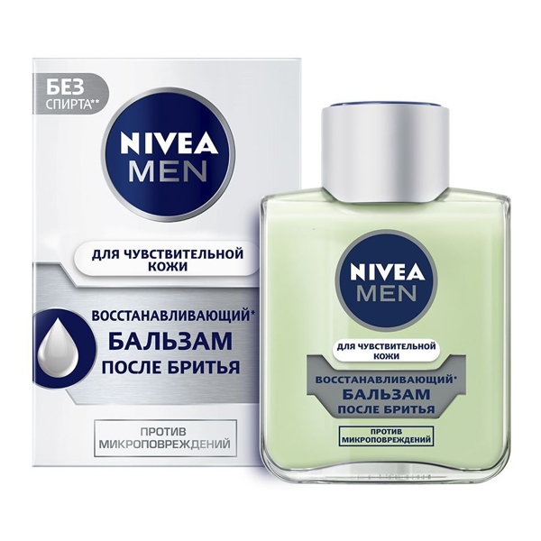 NIVEA Бальзам п/бритья д/чувств. кожи Восстанавливающий 100мл