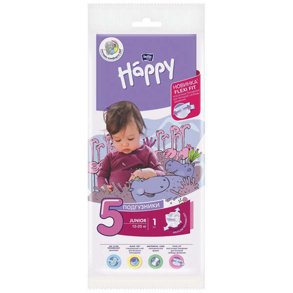 Подгузники Bella baby Happy Junior (12-25кг) №1