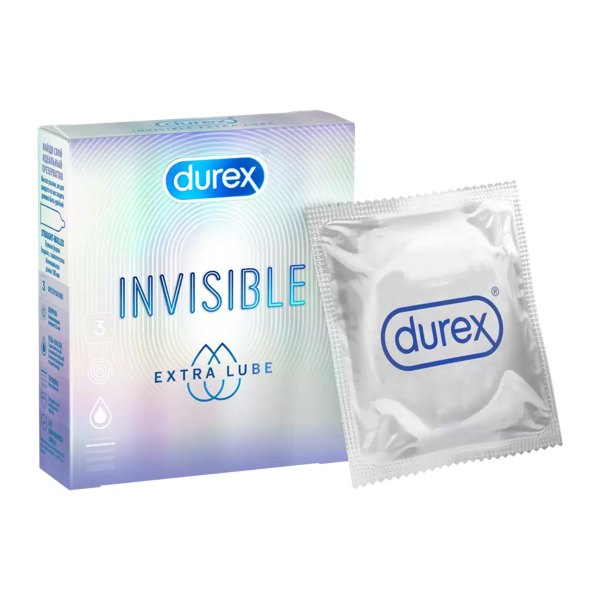 Презервативы Durex Invisible Extra Lube №3