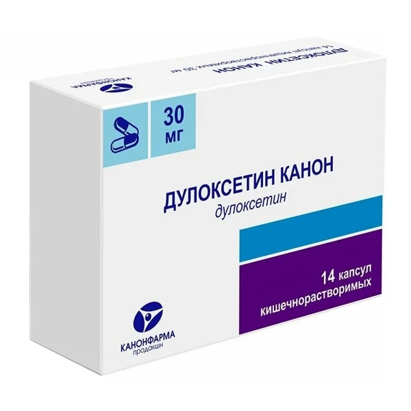 Дулоксетин Канон капс. 30мг №14 кш/раст.