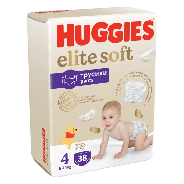 Подгузники трусики Huggies Elite Soft 9-14кг №38