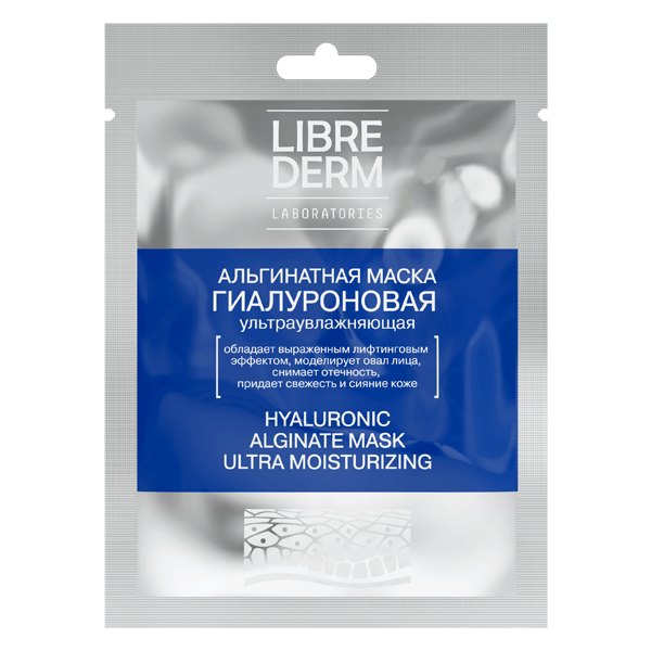 LIBREDERM Hyaluronic Маска для лица альгинатная гиалуроновая ультраувлажняющая саше 30г №1