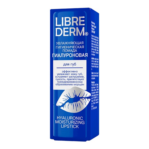 LIBREDERM Hyaluronic Помада гигиеническая гиалуроновая увлажняющая 4г