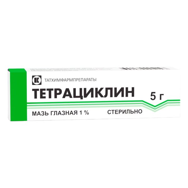 Тетрациклин мазь глаз.1% 5г