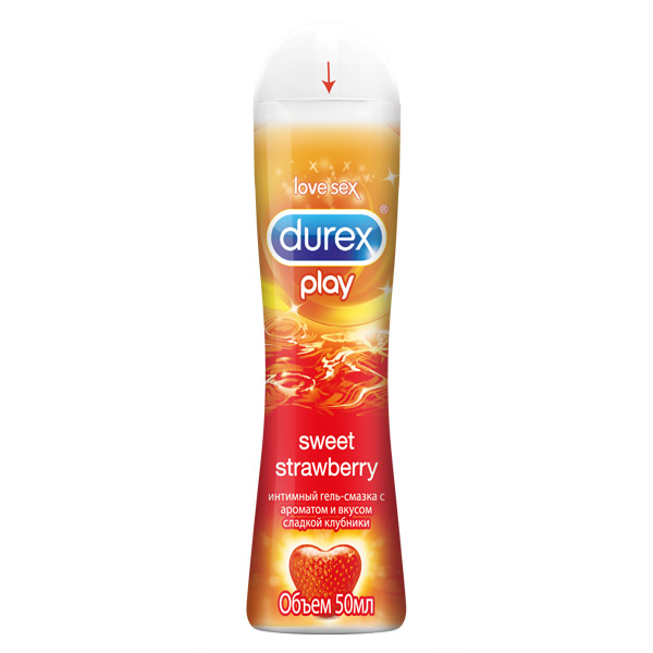 Гель смазка Durex play Sweet strawbery с ароматом клубники 50мл