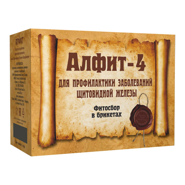 Фитосбор Алфит 4 брикет 120г Д/профил. забол. щитовидной железы утренний/вечерний