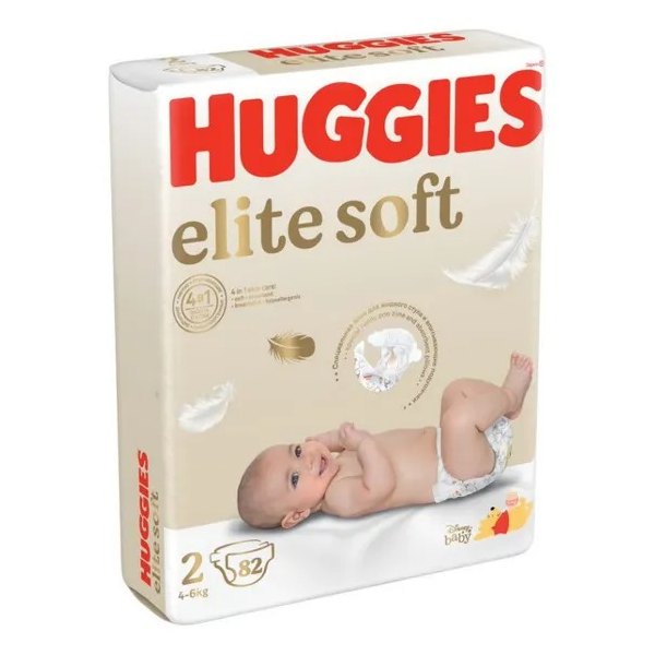 Подгузники Huggies Elite Soft 4-6кг №82