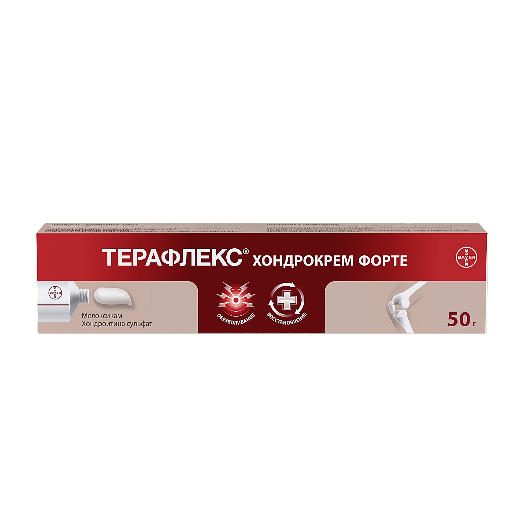 Терафлекс Хондрокрем форте крем для наружного применения 1%+5% 50г
