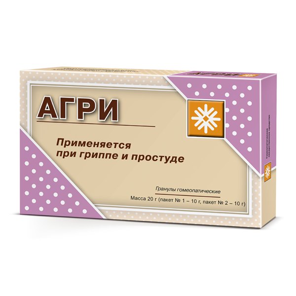 АГРИ (антигриппин) 10г+10г