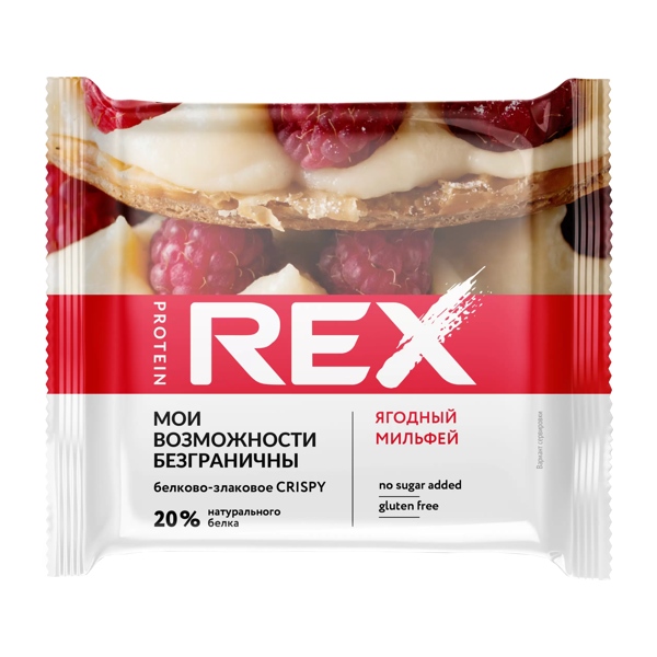 Хлебцы ProteinRex протеино злаковые ягодный мильфей б/сах. 55г