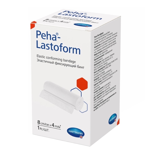 HARTMANN Бинт эластичный фиксирующий Peha-Lastoform 8*400см №1