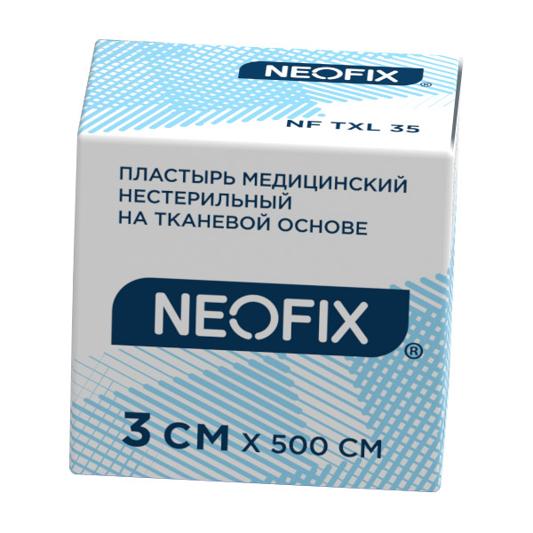 Пластырь Neofix 3х500см мед. на ткан. основе