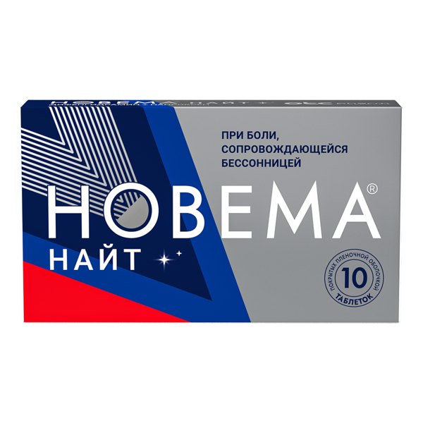 Новема Найт таб. 25мг+220мг №10