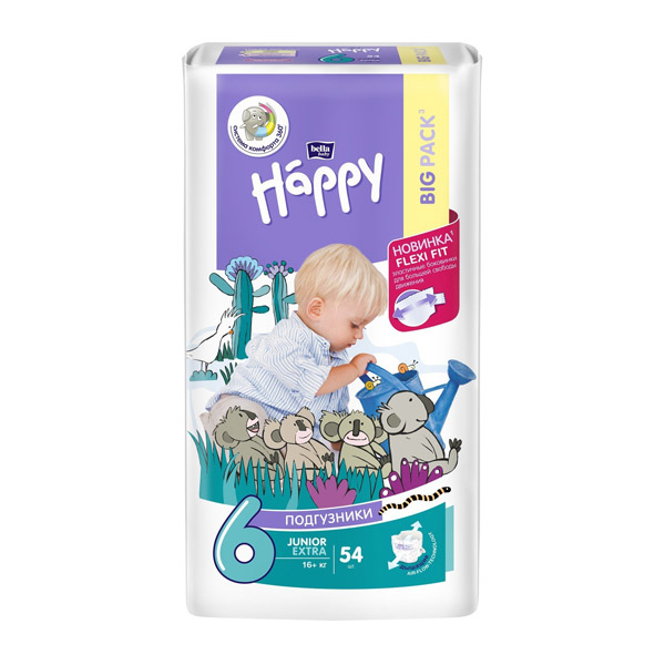 Подгузники Bella baby Happy Junior extra от 16кг №56