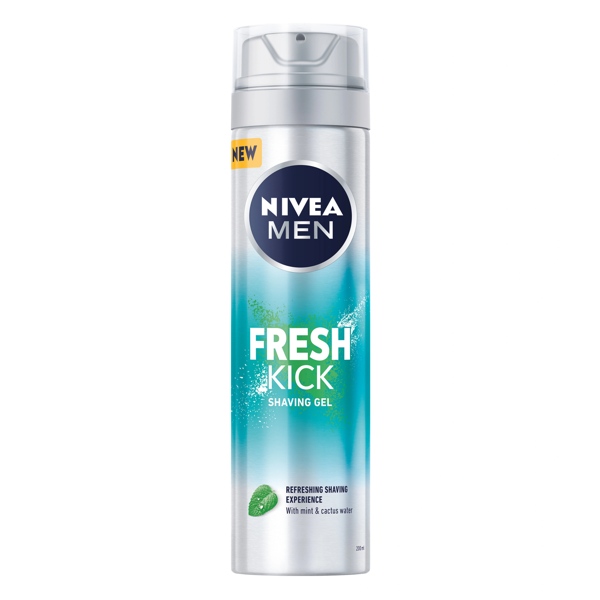 NIVEA Гель д/бритья Освежающий Fresh Kick 200мл