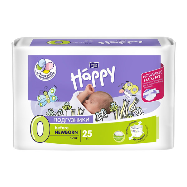 Подгузники Bella baby Happy Before Newborn (0-2 кг) №25