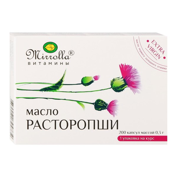 Мирролла Расторопша масло капс. 0,3г №200