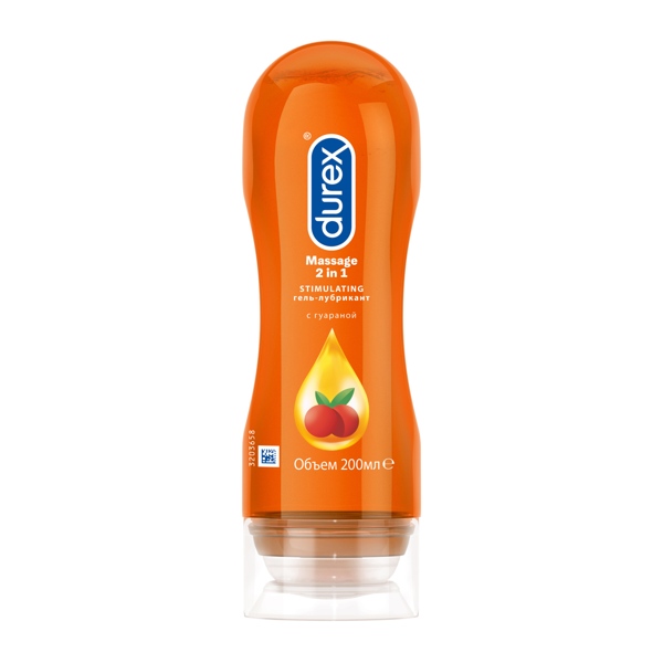 Durex Massage 2 in 1 Stimulating гель-лубрикант с гуараной 200мл
