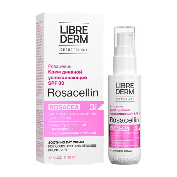 LIBREDERM Rosacellin Крем дневной успокаивающий SPF30 50мл