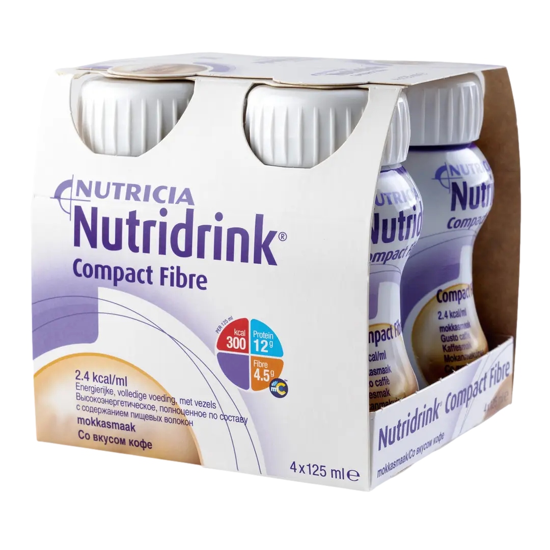Nutricia Nutridrink Compact Fibre смесь с пищевыми волокнами энтеральное питание кофе 125мл №4
