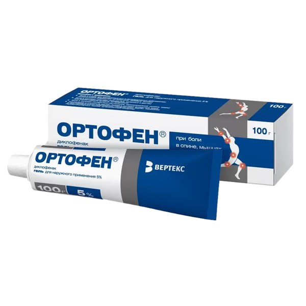 Ортофен гель д/наруж. прим. 5% 100г