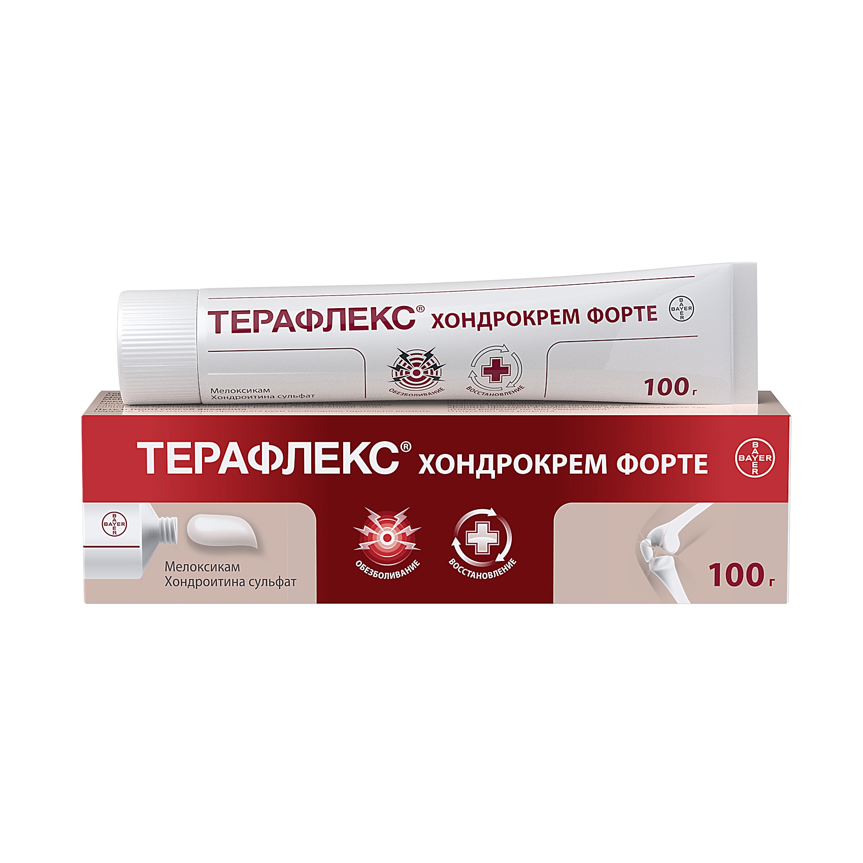 Терафлекс Хондрокрем форте крем для наружного применения 1%+5% 100г