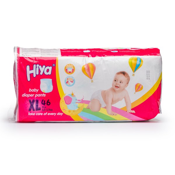 Подгузники трусики Hiya ультратонкие XL 12-17кг №46