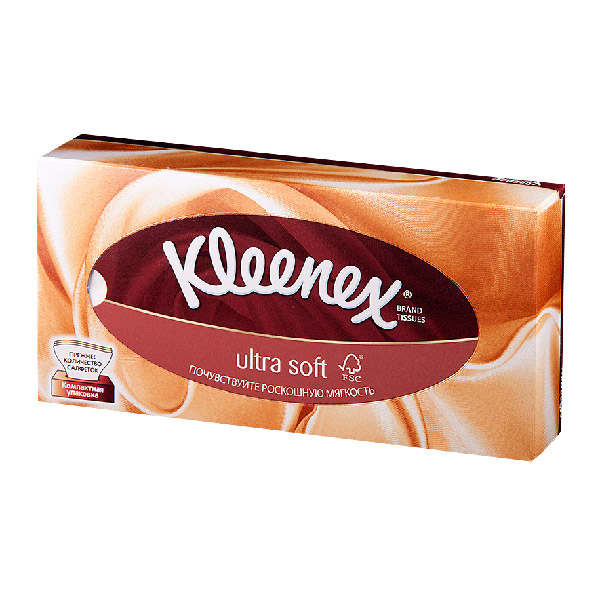 Салфетки бумажные Kleenex ультра софт №56