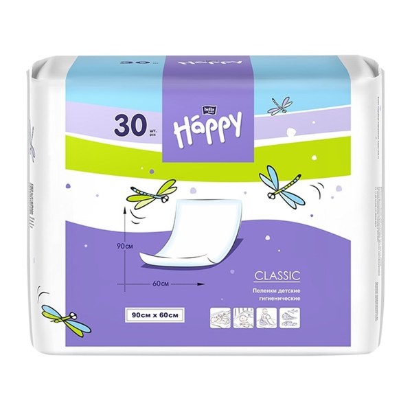 Пеленки Bella baby Happy Classic 60*90 №30