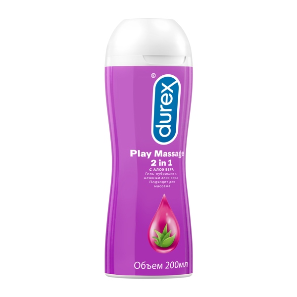 Durex Play Massage 2in1 гель-лубрикант с алоэ вера 200мл