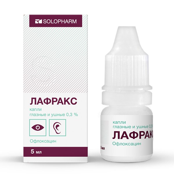 Лафракс капли гл. ушн. 0,3% 5мл