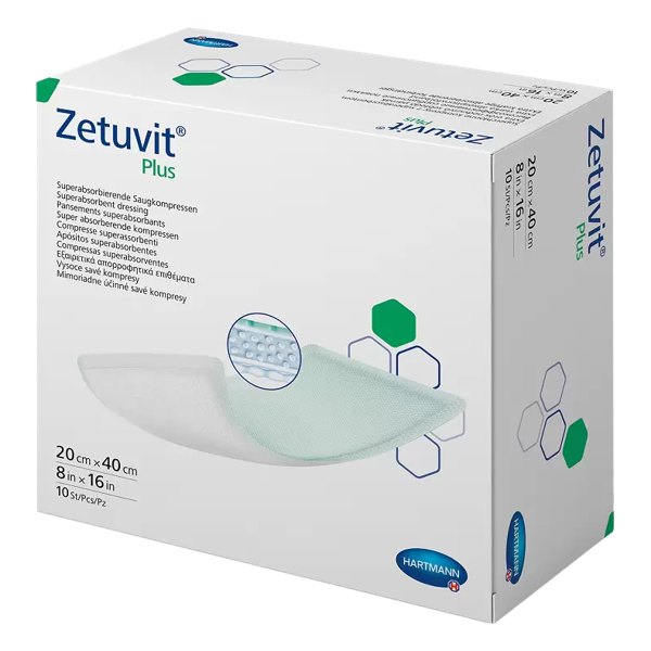 HARTMANN Повязка Zetuvit plus сорбционная стерильная 20*40см №10