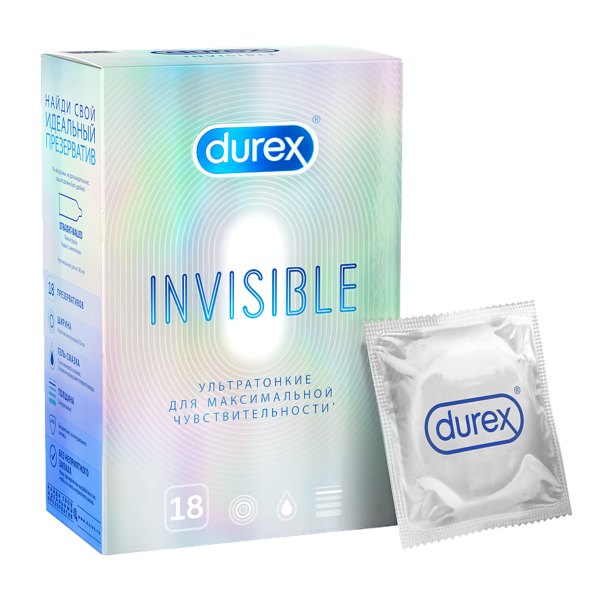 Презервативы Durex Invisible №18 ультратонк.