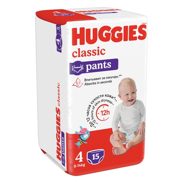 Подгузники трусики Huggies Classic 9-14кг №15