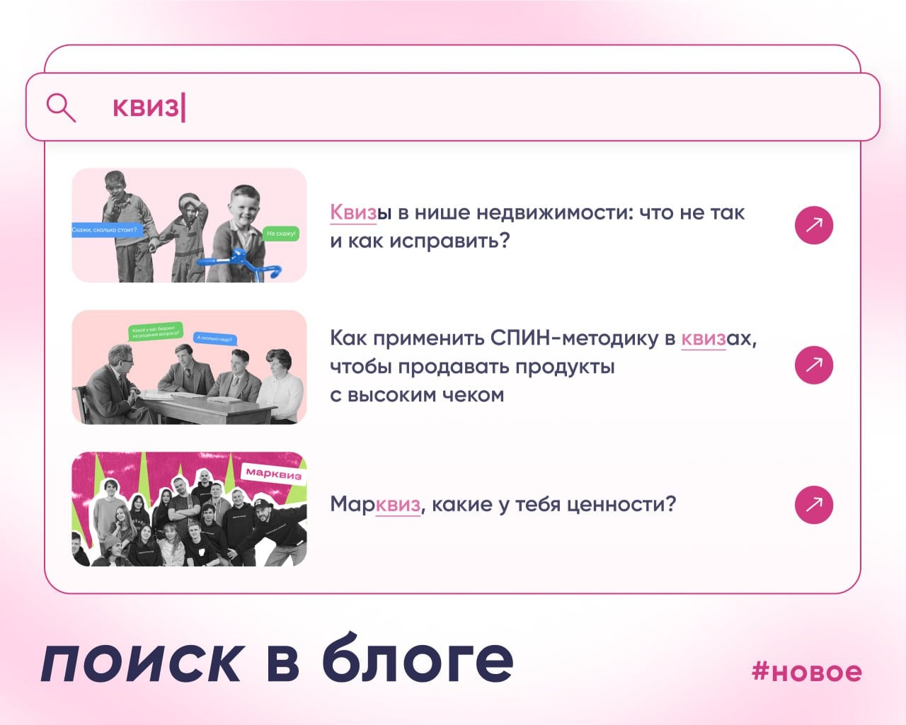 Как найти статью в блоге