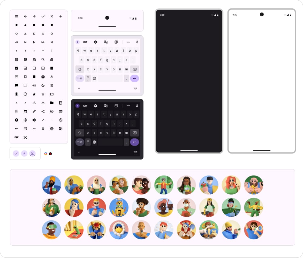 Цветовые схемы и компоненты