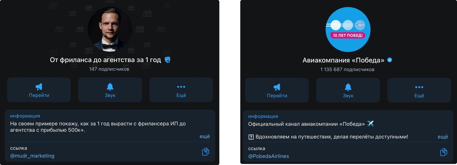 Телеграм премиум частного специалиста и компании