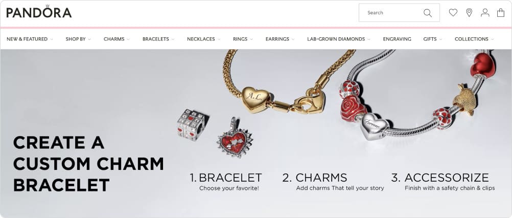 Кастомизация бренда Пандора