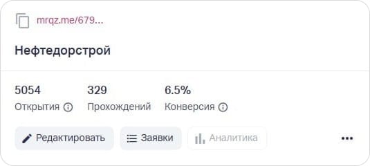 Конверсия в оставление заявки