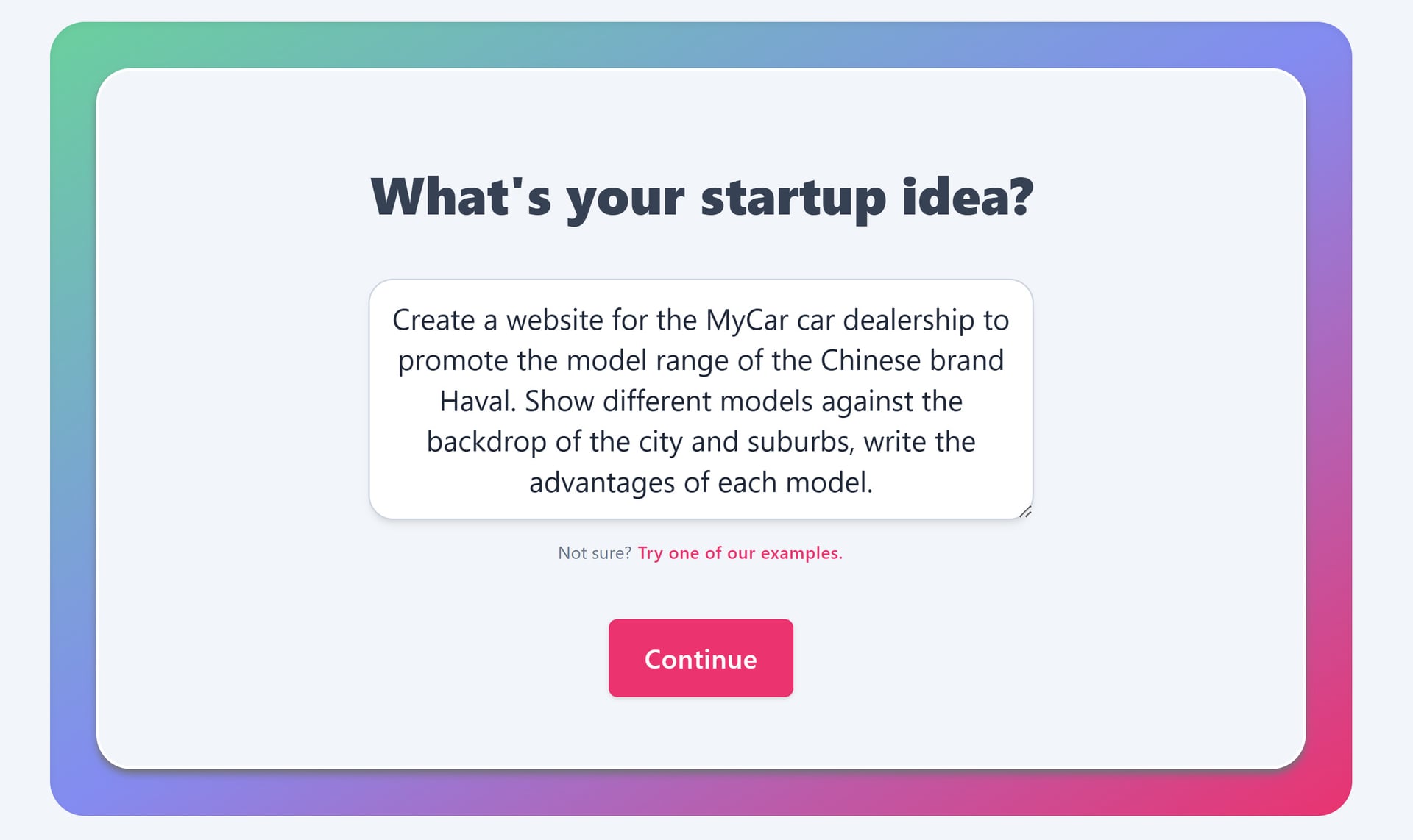 Сайт для стартапа на Mixo