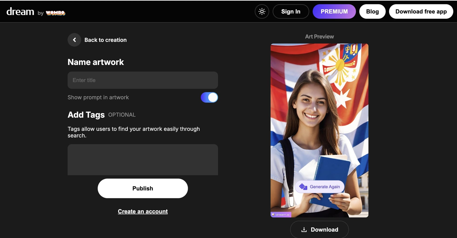 вертикальные картинки от AI
