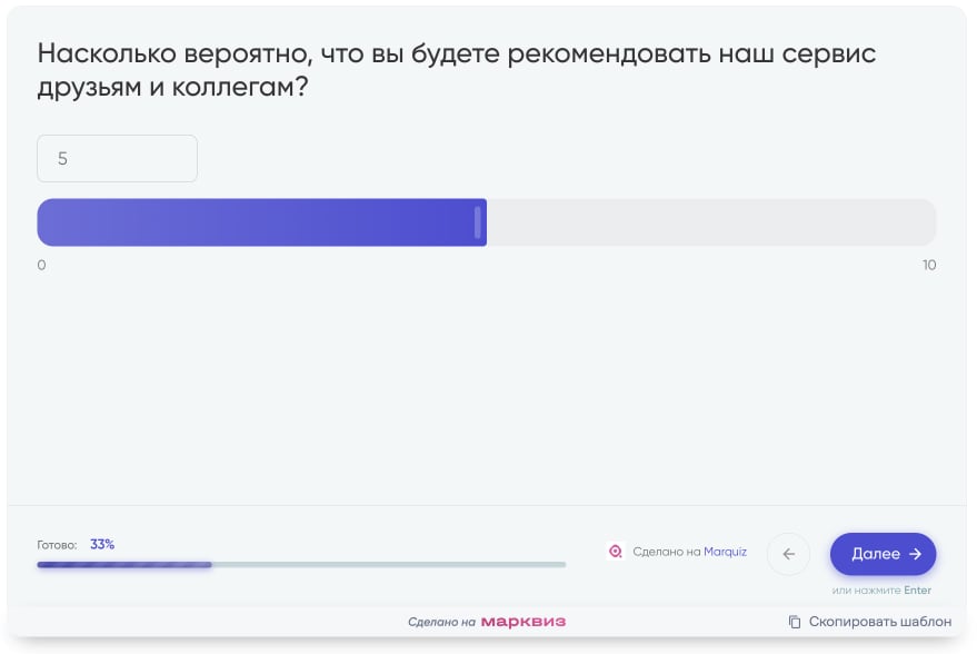 Шкала от 0 до 10